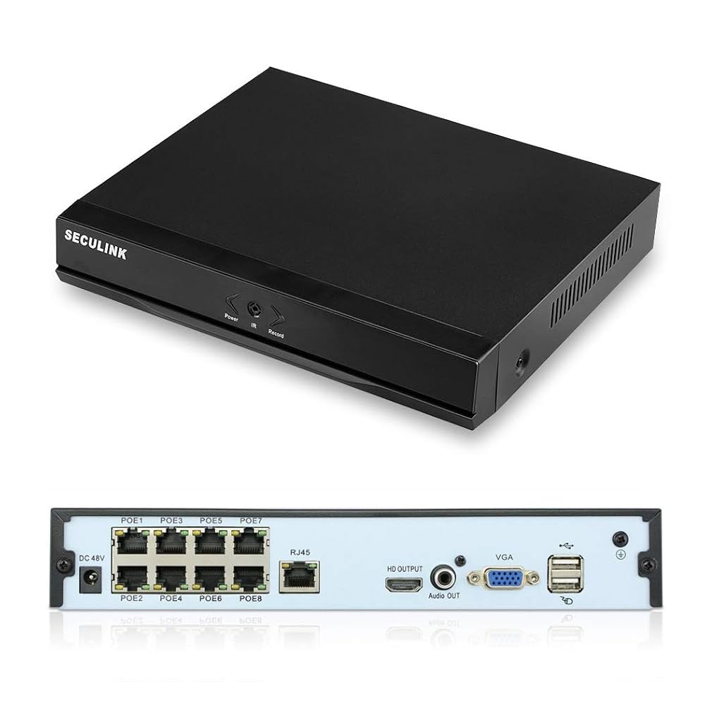 POE NVR 500万画素 8TB迄対応 48V給電「POE-NVR8.A」 NVR500 仕様